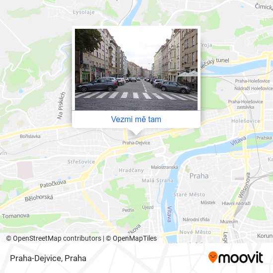 Praha-Dejvice mapa