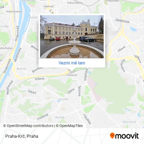 Praha-Krč mapa