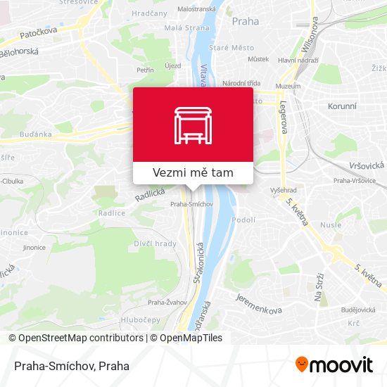 Praha-Smíchov mapa