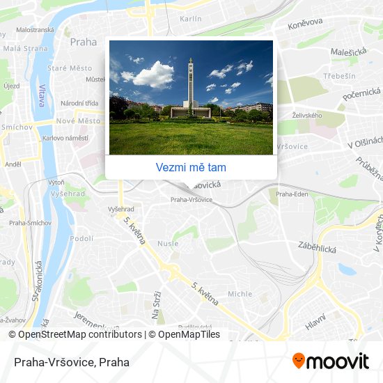 Praha-Vršovice mapa