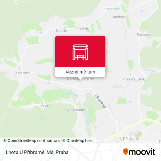 Lhota U Příbramě, Mš mapa