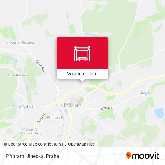 Příbram, Jinecká mapa