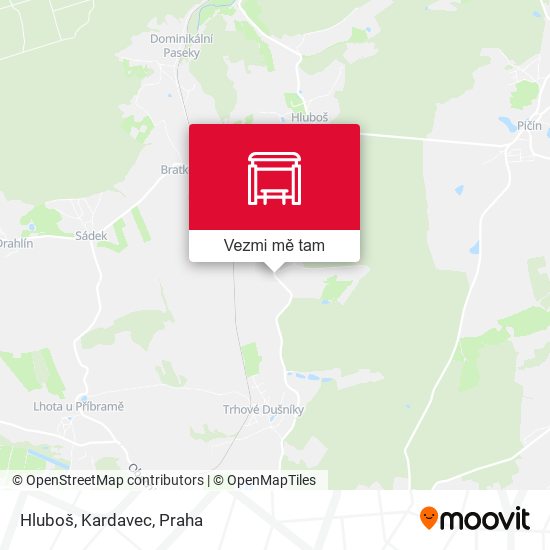 Hluboš, Kardavec mapa