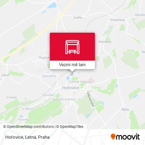 Hořovice, Letná mapa