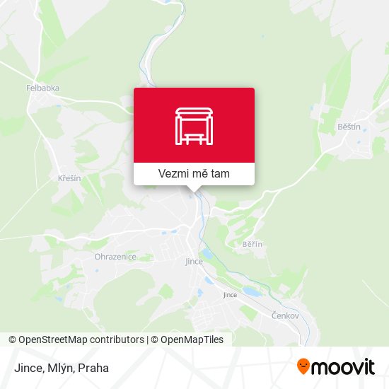 Jince, Mlýn mapa
