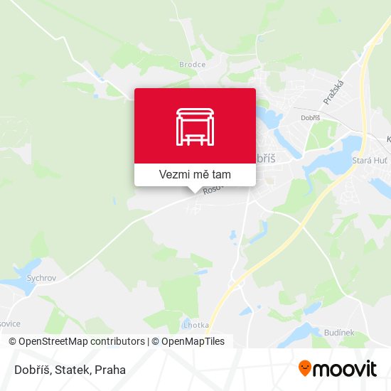 Dobříš, Statek mapa