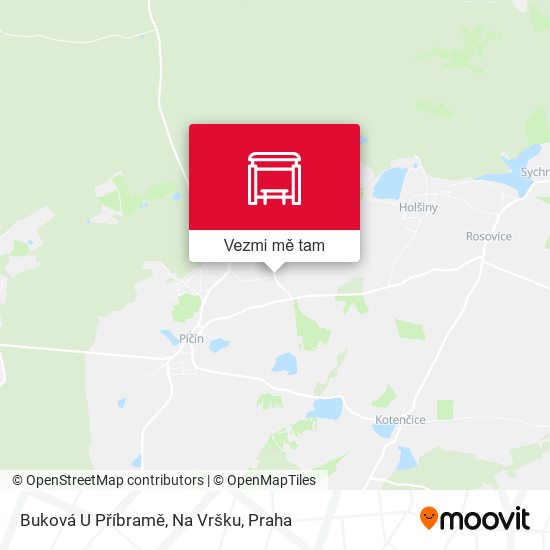 Buková U Příbramě, Na Vršku mapa