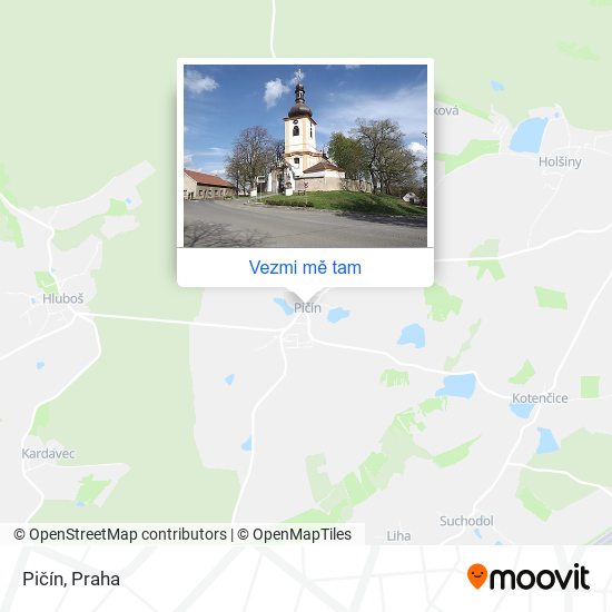 Pičín mapa