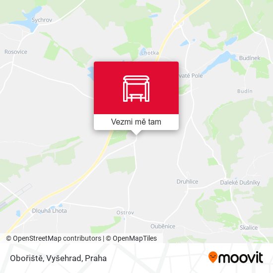 Obořiště, Vyšehrad mapa