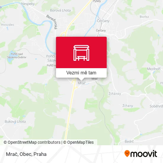 Mrač, Obec mapa