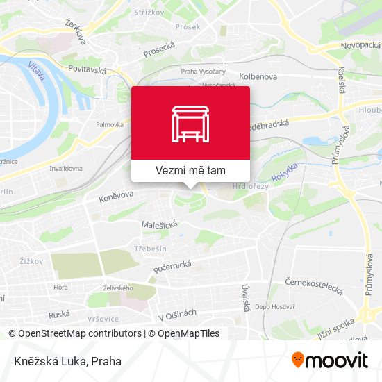 Kněžská Luka mapa