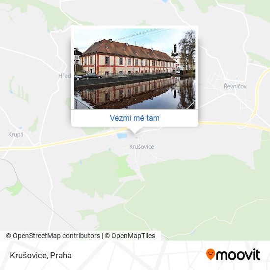 Krušovice mapa