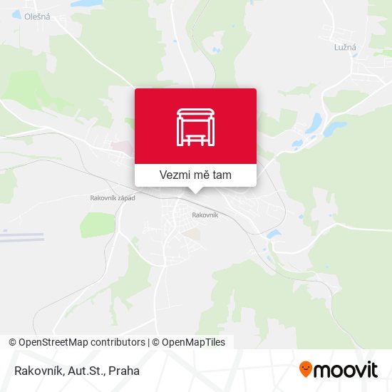 Rakovník, Aut.St. mapa