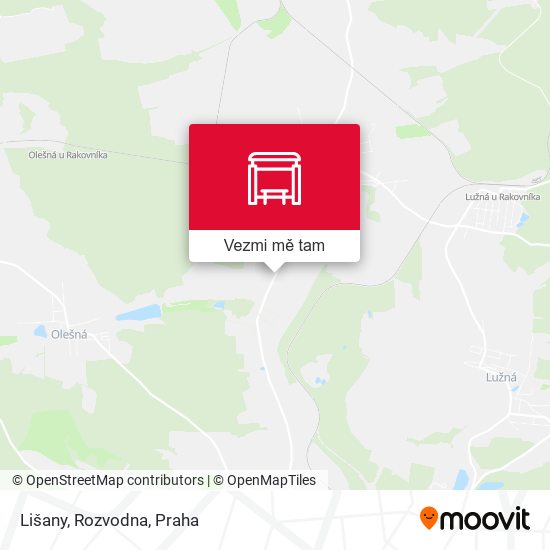 Lišany, Rozvodna mapa
