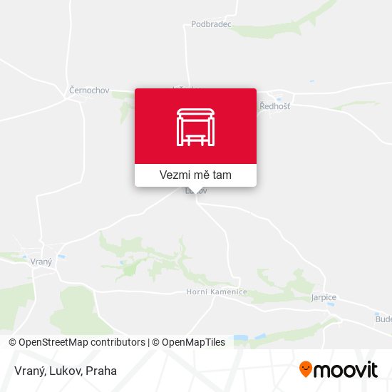 Vraný, Lukov mapa