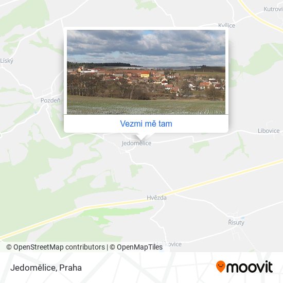 Jedomělice mapa