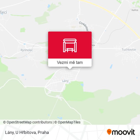 Lány, U Hřbitova mapa