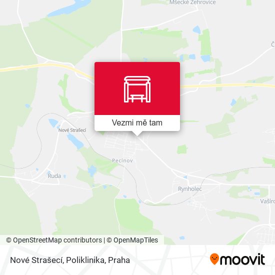 Nové Strašecí, Poliklinika mapa