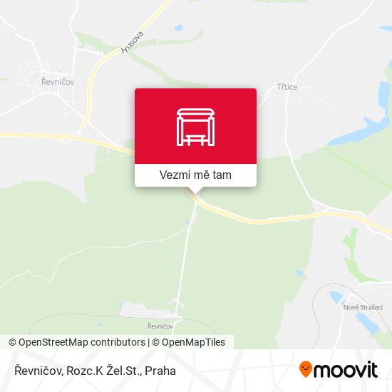 Řevničov, Rozc.K Žel.St. mapa