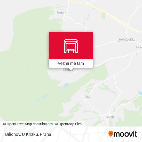 Bílichov, U Křížku mapa