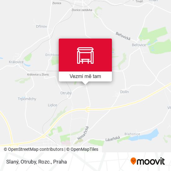 Slaný, Otruby, Rozc. mapa