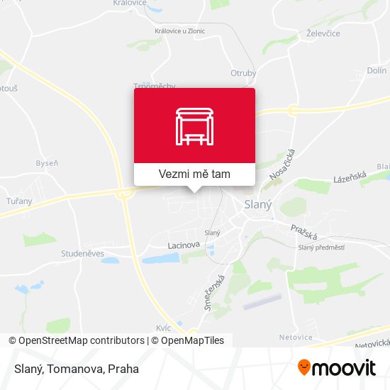 Slaný, Tomanova mapa