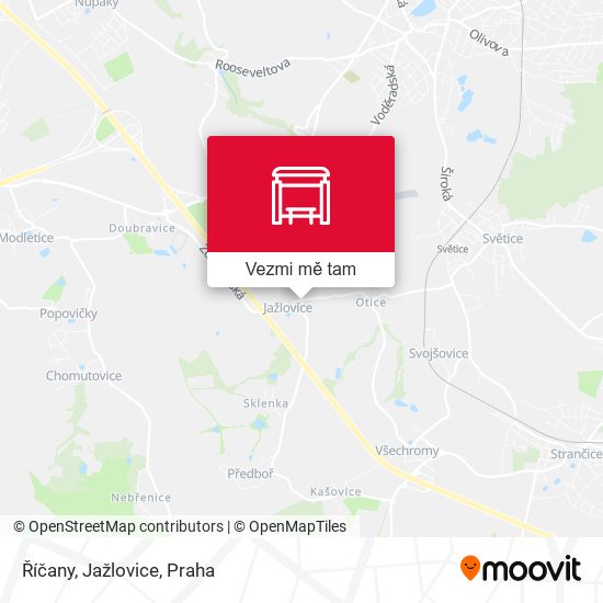 Říčany, Jažlovice mapa