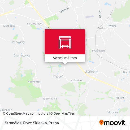 Strančice, Rozc.Sklenka mapa