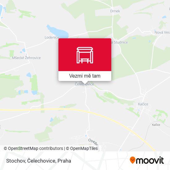 Stochov, Čelechovice mapa