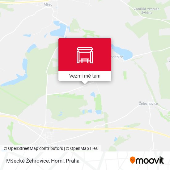 Mšecké Žehrovice, Horní mapa
