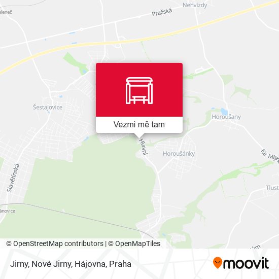 Jirny, Nové Jirny, Hájovna mapa