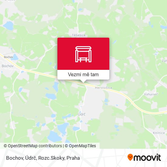 Bochov, Údrč, Rozc.Skoky mapa