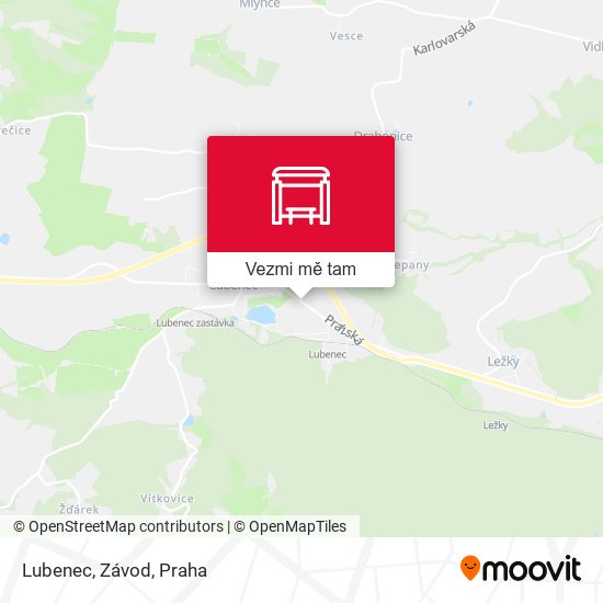 Lubenec, Závod mapa