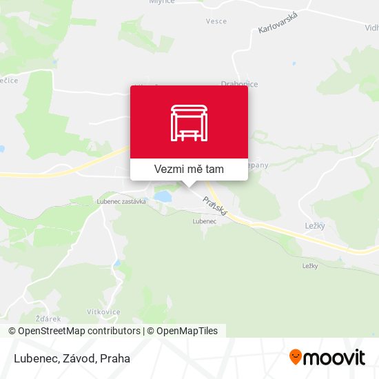 Lubenec, Závod mapa