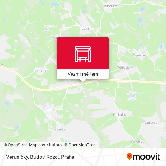 Verušičky, Budov, Rozc. mapa