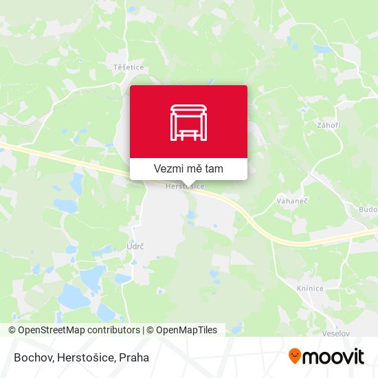 Bochov, Herstošice mapa