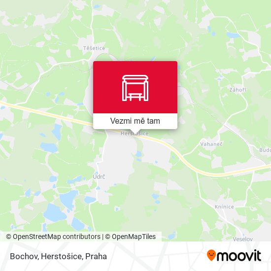 Bochov, Herstošice mapa