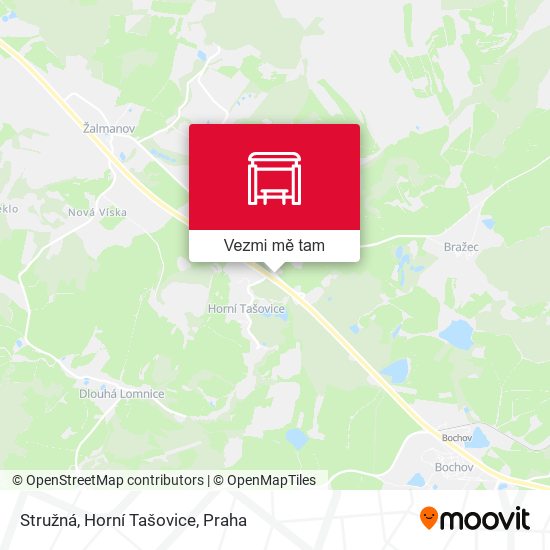 Stružná, Horní Tašovice mapa