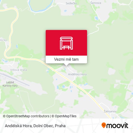 Andělská Hora, Dolní Obec mapa