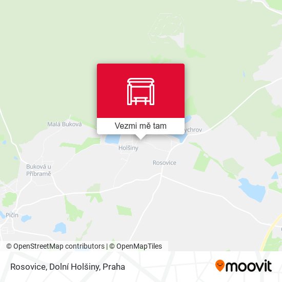 Rosovice, Dolní Holšiny mapa