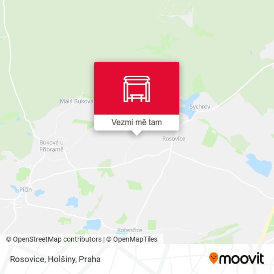 Rosovice, Holšiny mapa