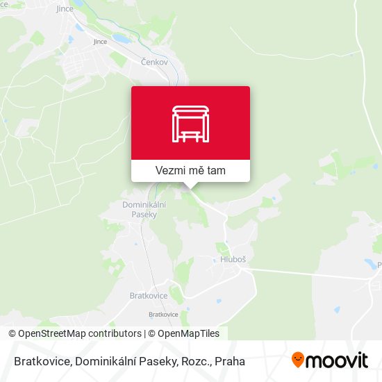 Bratkovice, Dominikální Paseky, Rozc. mapa