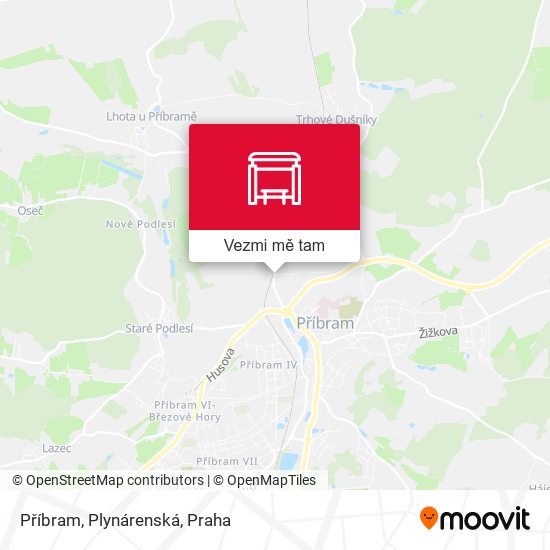 Příbram, Plynárenská mapa