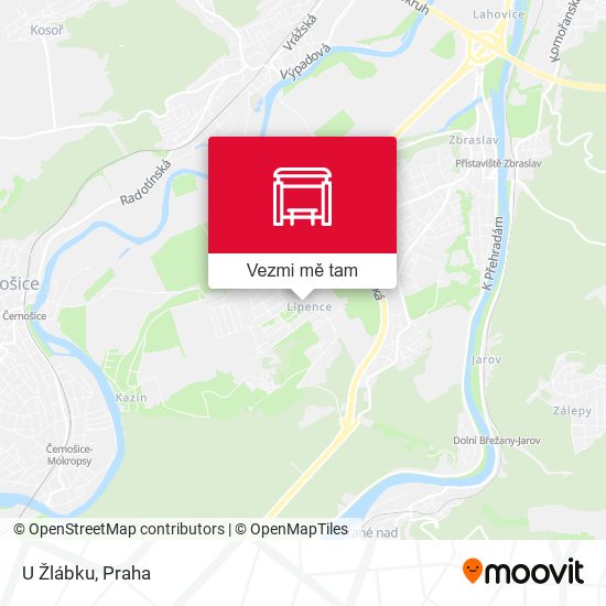 U Žlábku mapa