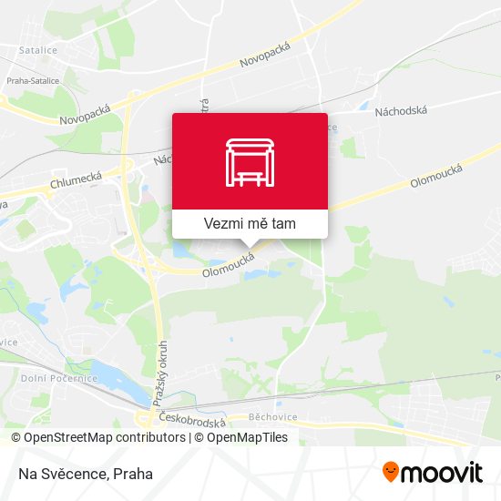 Na Svěcence mapa