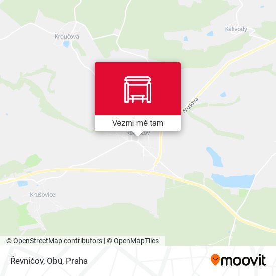 Řevničov, Obú mapa