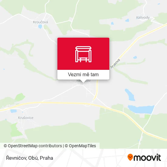 Řevničov, Obú mapa