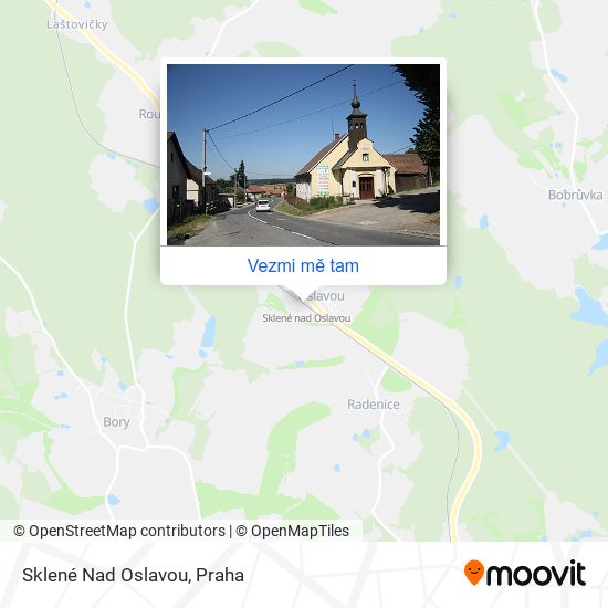 Sklené Nad Oslavou mapa