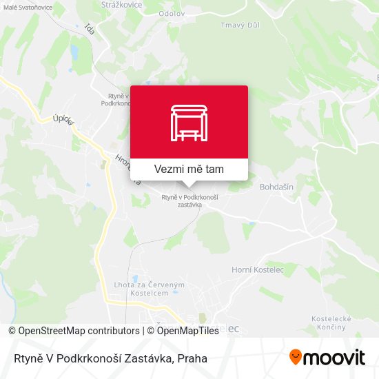 Rtyně V Podkrkonoší Zastávka mapa