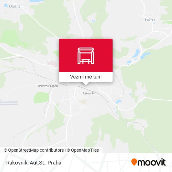 Rakovník, Aut.St. mapa